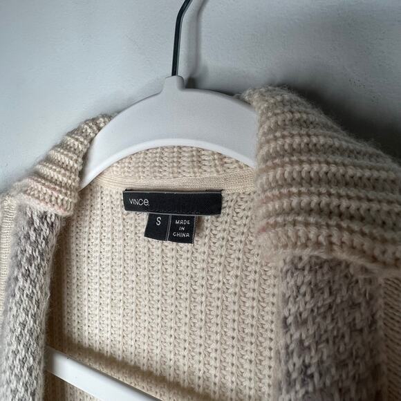 Vince Drape Wool Sweater Cardigan Size Small - Picture 3 of 10